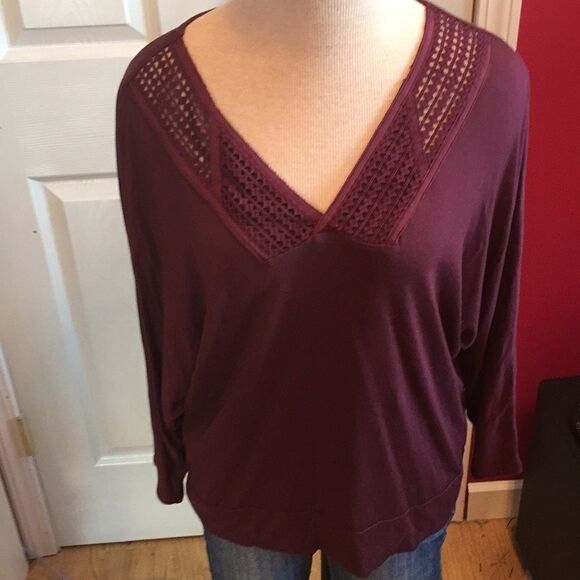 Rose & olive top sz M - Picture 1 of 5